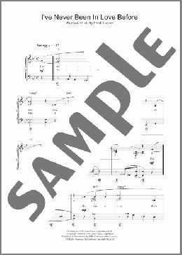 Ive Never Been In Love Before(Frank Loesser) 楽譜 ピアノ（ソロ） ダウンロード