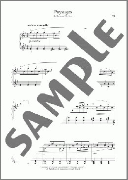 Paysage(Lennox Berkeley) 楽譜 ピアノ（ソロ） ダウンロード
