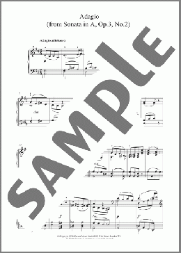 Adagio Op3 No2(G.F Pinto) 楽譜 ピアノ（ソロ） ダウンロード