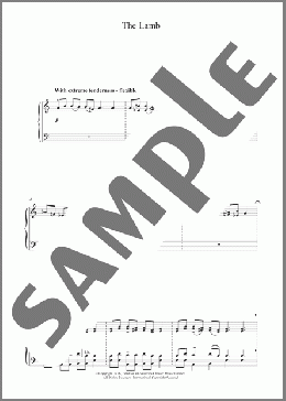 The Lamb(John Tavener) 楽譜 ピアノ（ソロ） ダウンロード