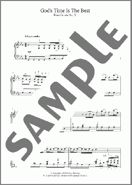 God's Time Is The Best(Johann Sebastian Bach) 楽譜 ピアノ（ソロ） ダウンロード