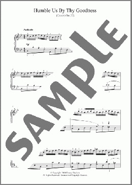 Humble Us By Thy Goodness(Johann Sebastian Bach) 楽譜 ピアノ（ソロ） ダウンロード