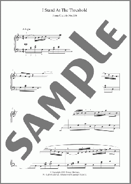 I Stand At The Threshold(Johann Sebastian Bach) 楽譜 ピアノ（ソロ） ダウンロード