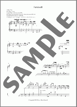 Farewell(Zbigniew Preisner) 楽譜 ピアノ（ソロ） ダウンロード