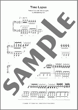 Time Lapse(Michael Nyman) 楽譜 ピアノ（ソロ） ダウンロード