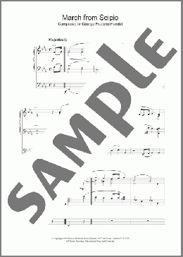 March from Scipio(George Frideric Handel) 楽譜 その他 ダウンロード