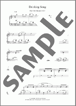 Drinking Song From Don Giovanni K527(Wolfgang Amadeus Mozart) 楽譜 ピアノ（ソロ） ダウンロード
