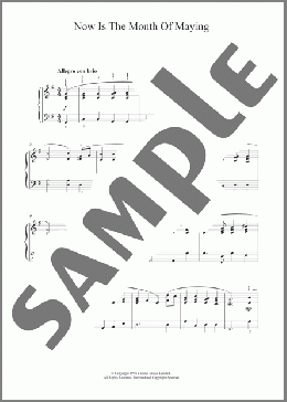 Now Is The Month Of Maying(Thomas Morley) 楽譜 ピアノ（ソロ） ダウンロード