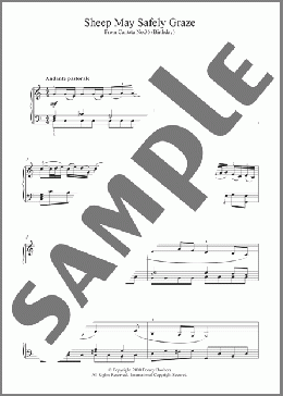 Sheep May Safely Graze(Johann Sebastian Bach) 楽譜 ピアノ（ソロ） ダウンロード