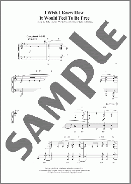 I Wish I Knew How It Would Feel To Be Free(Billy Taylor) 楽譜 ピアノ（ソロ） ダウンロード