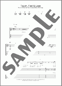 Touch, Feel & Lose(Ryan Adams) 楽譜 ギター（ソロ） ダウンロード