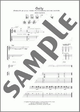 Guilty(The Rasmus) 楽譜 ギター（ソロ） ダウンロード