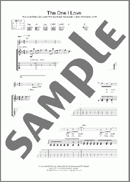 The One I Love(The Rasmus) 楽譜 ギター（ソロ） ダウンロード