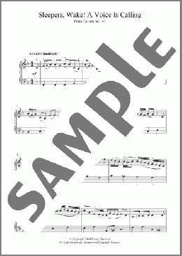 Sleepers, Wake! A Voice Is Calling(Johann Sebastian Bach) 楽譜 ピアノ（ソロ） ダウンロード