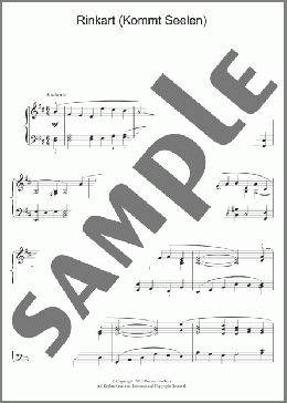 Rinkart (Kommt Seelen)(Johann Sebastian Bach) 楽譜 ピアノ（ソロ） ダウンロード