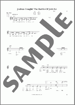 Joshua (Fit The Battle Of Jericho) (from The Daily Ukulele) (arr. Liz and Jim Beloff)(African-American Spiritual) 楽譜 ウクレレ（弾き語り） ダウンロード