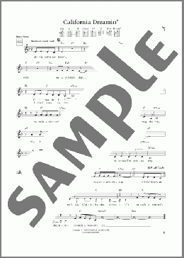 California Dreamin' (from The Daily Ukulele) (arr. Liz and Jim Beloff)(The Mamas & The Papas) 楽譜 ウクレレ（弾き語り） ダウンロード