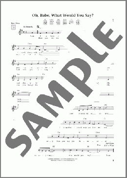 Oh, Babe, What Would You Say? (from The Daily Ukulele) (arr. Liz and Jim Beloff)(Hurricane Smith) 楽譜 ウクレレ（弾き語り） ダウンロード