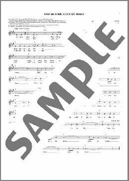 Take Me Home, Country Roads(John Denver) 楽譜 その他 ダウンロード