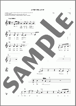 After The Lovin'(Engelbert Humperdinck) 楽譜 その他 ダウンロード