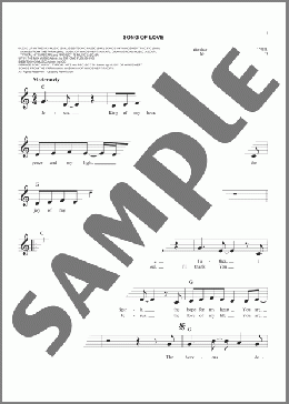 Song Of Love(Rebecca St. James) 楽譜 その他 ダウンロード