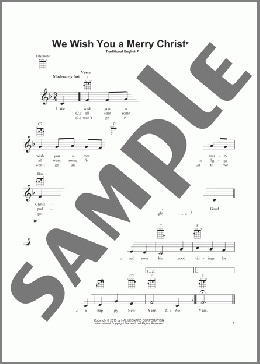 We Wish You A Merry Christmas(Traditional English Folksong) 楽譜 ウクレレ（弾き語り） ダウンロード
