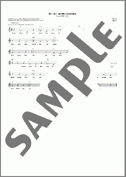 My Cup Runneth Over(Ed Ames) 楽譜 その他 ダウンロード