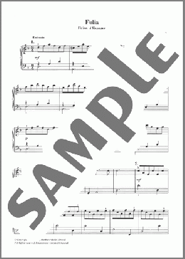 Folia(Alessandro Scarlatti) 楽譜 ピアノ（ソロ） ダウンロード