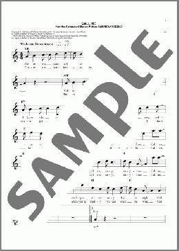 Call Me(Blondie) 楽譜 その他 ダウンロード