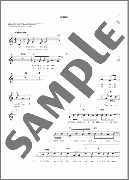 Undo(Rush Of Fools) 楽譜 その他 ダウンロード