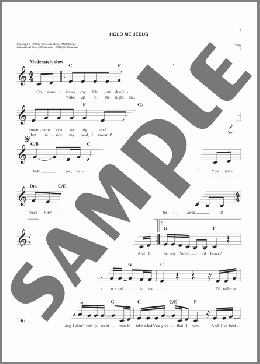 Hold Me Jesus(Rich Mullins/Rebecca St. James) 楽譜 その他 ダウンロード
