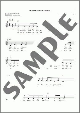 Be True To Your School(The Beach Boys) 楽譜 その他 ダウンロード