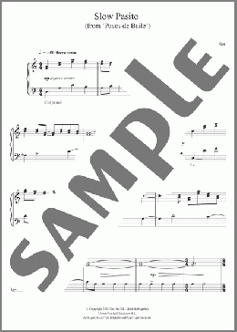 Slow Pasito (from ”Pasos de Baile”)(Alberto Iglesias) 楽譜 ピアノ（ソロ） ダウンロード