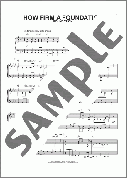 How Firm a Foundation [Jazz version](John Rippon) 楽譜 ピアノ（ソロ） ダウンロード