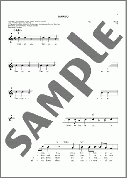 Tampico(Doris Fisher) 楽譜 その他 ダウンロード