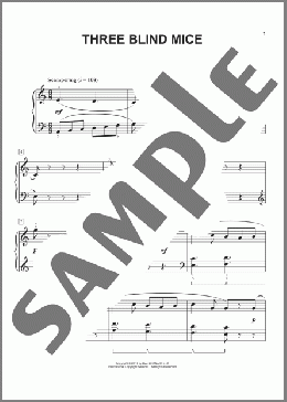 Three Blind Mice [Classical version] (arr. Phillip Keveren)(Traditional) 楽譜 ピアノ（ソロ） ダウンロード