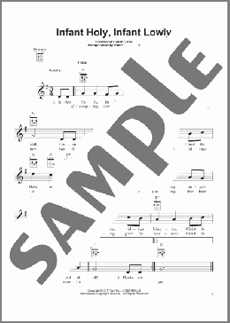 Infant Holy, Infant Lowly(Edith M.G. Reed) 楽譜 ウクレレ（弾き語り） ダウンロード