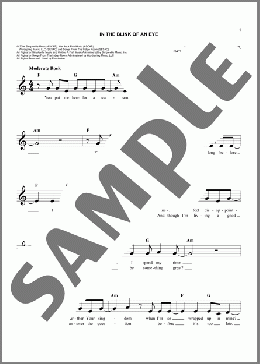 In The Blink Of An Eye(MercyMe) 楽譜 その他 ダウンロード