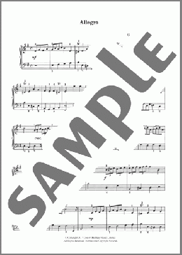 Allegro(Georg Philipp Telemann) 楽譜 ピアノ（ソロ） ダウンロード