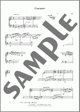 Canzone(George Frideric Handel) 楽譜 ピアノ（ソロ） ダウンロード