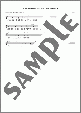 Sometimes I Feel Like A Motherless Child(African-American Spiritual) 楽譜 その他 ダウンロード