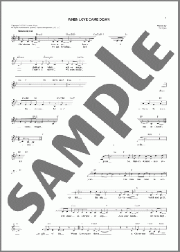 When Love Came Down(Point Of Grace) 楽譜 その他 ダウンロード