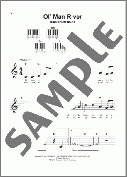 Ol' Man River(Rodgers & Hammerstein) 楽譜 ピアノ（ソロ） ダウンロード