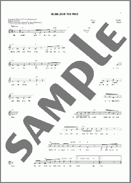 Bubbles In The Wine(Bob Calame) 楽譜 その他 ダウンロード