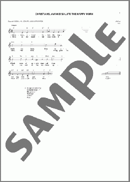 Christians, Awake! Salute The Happy Morn(John Byrom) 楽譜 その他 ダウンロード