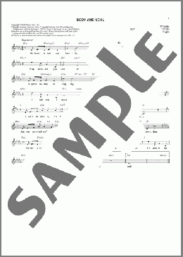 Body And Soul(Tony Bennett & Amy Winehouse) 楽譜 その他 ダウンロード