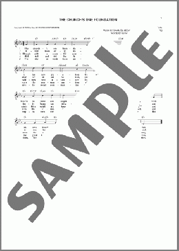 The Church's One Foundation(Samuel John Stone) 楽譜 その他 ダウンロード