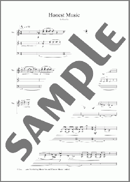 Honest Music (for violin and electronics)(Nico Muhly) 楽譜 バイオリン ダウンロード