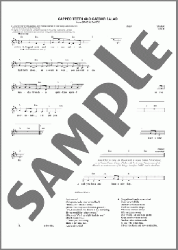 Capped Teeth And Caesar Salad(Don Black/Andrew Lloyd Webber) 楽譜 その他 ダウンロード