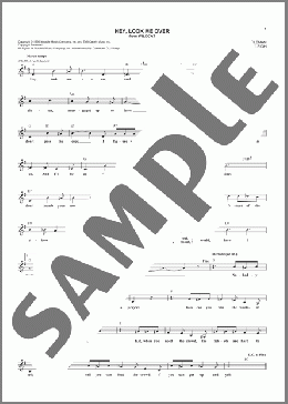 Hey, Look Me Over(Cy Coleman/Carolyn Leigh) 楽譜 その他 ダウンロード